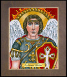 Wood Plaque Premium - St. Michael Archangel by B. Nippert