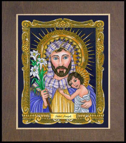 St. Joseph - Wood Plaque Premium by Brenda Nippert - Trinity Stores