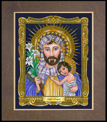 Wood Plaque Premium - St. Joseph by B. Nippert