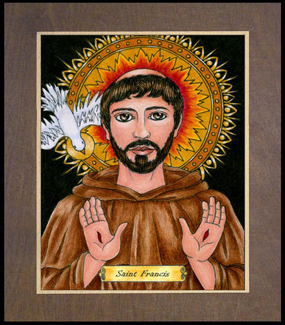 St. Francis of Assisi - Wood Plaque Premium by Brenda Nippert - Trinity Stores