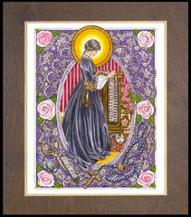 Wood Plaque Premium - St. Zélie Martin by B. Nippert