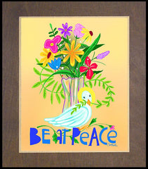 Wood Plaque Premium - Be At Peace by M. McGrath