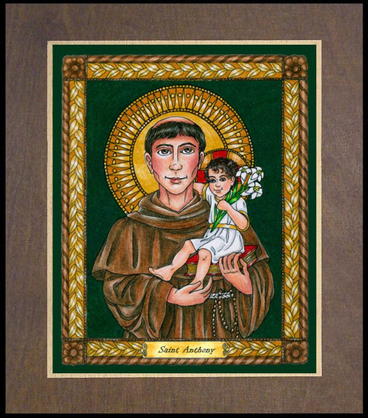 St. Anthony of Padua - Wood Plaque Premium