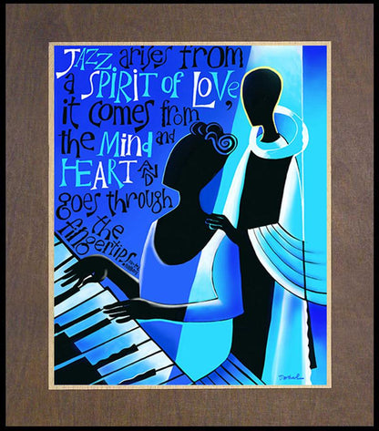 Jazz Arises From a Spirit of Love - Wood Plaque Premium by Br. Mickey McGrath, OSFS - Trinity Stores