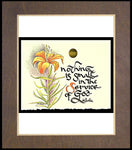 Wood Plaque Premium - Nothing is Small by M. McGrath