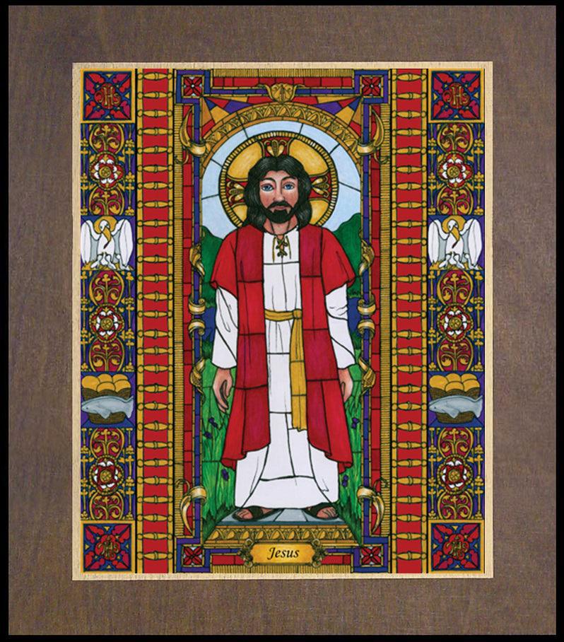 Jesus - Wood Plaque Premium by Brenda Nippert - Trinity Stores