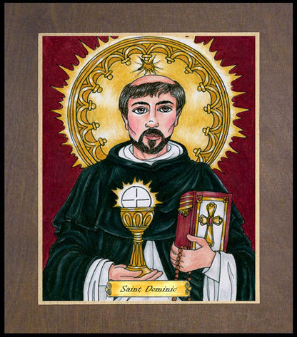 St. Dominic - Wood Plaque Premium by Brenda Nippert - Trinity Stores