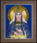 Wood Plaque Premium - St. Margaret of Scotland by B. Nippert