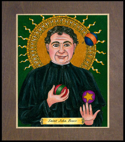 St. John Bosco - Wood Plaque Premium by Brenda Nippert - Trinity Stores