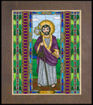 Wood Plaque Premium - St. Matthias the Apostle by B. Nippert