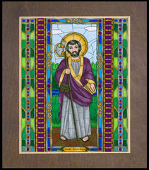 Wood Plaque Premium - St. Matthias the Apostle by B. Nippert