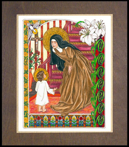 St. Teresa of Avila - Wood Plaque Premium by Brenda Nippert - Trinity Stores