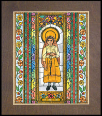 Wood Plaque Premium - St. Jacinta Marto by B. Nippert