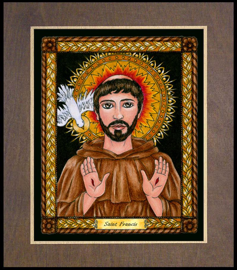 St. Francis of Assisi - Wood Plaque Premium by Brenda Nippert - Trinity Stores