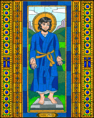 Wood Plaque - St. Philip by B. Nippert