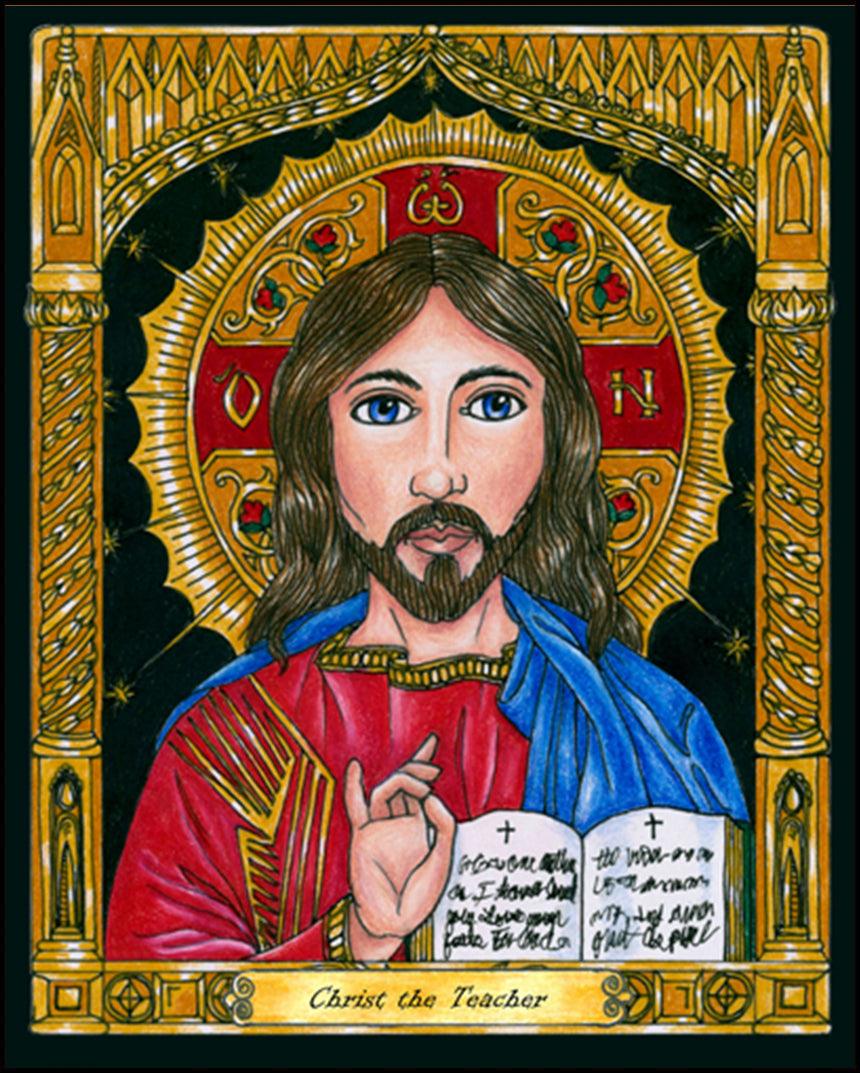 Christ the Teacher - Wood Plaque by Brenda Nippert - Trinity Stores