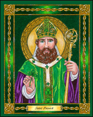 Wood Plaque - St. Patrick by B. Nippert