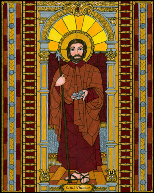 St. Thomas the Apostle - Wood Plaque
