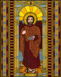 Wood Plaque - St. Thomas the Apostle by B. Nippert