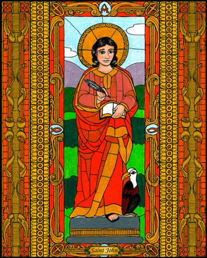 St. John the Evangelist - Wood Plaque by Brenda Nippert - Trinity Stores