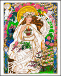 Wood Plaque - Our Lady of Fatima by B. Nippert