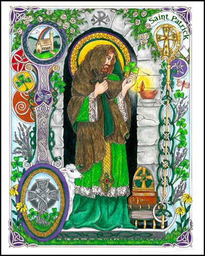 St. Patrick - Wood Plaque