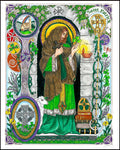 Wood Plaque - St. Patrick by B. Nippert