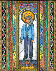 Wood Plaque - St. Francisco Marto by B. Nippert