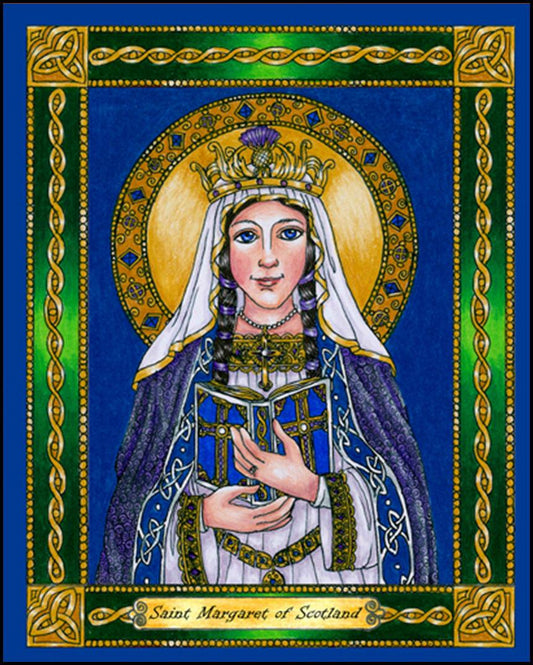 St. Margaret of Scotland - Wood Plaque