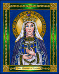 Wood Plaque - St. Margaret of Scotland by B. Nippert