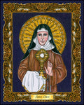 Wood Plaque - St. Clare of Assisi by B. Nippert