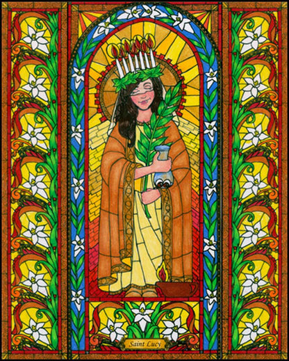 St. Lucy - Wood Plaque