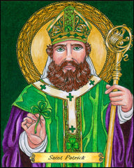 Wood Plaque - St. Patrick by B. Nippert