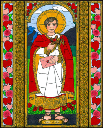 St. Valentine - Wood Plaque by Brenda Nippert - Trinity Stores