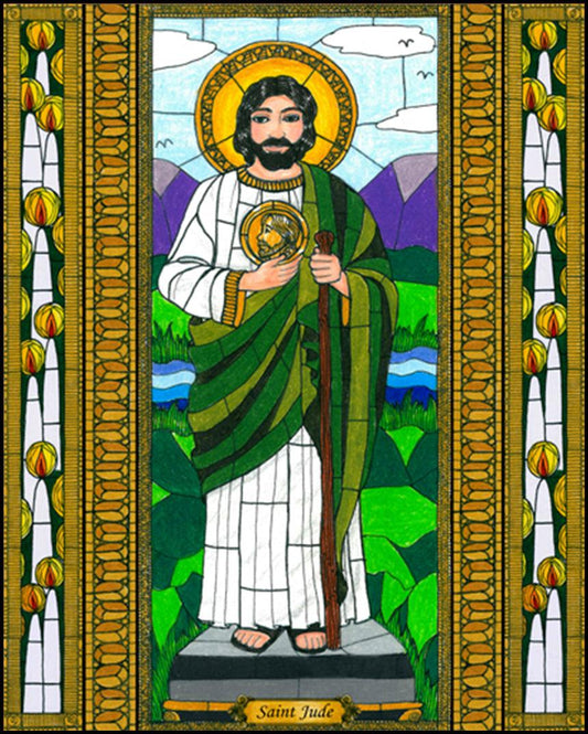 St. Jude the Apostle - Wood Plaque