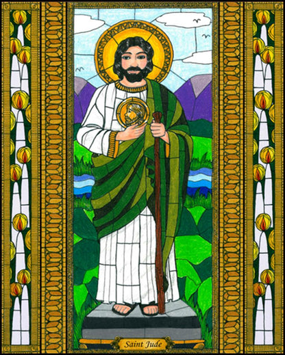 St. Jude the Apostle - Wood Plaque by Brenda Nippert - Trinity Stores