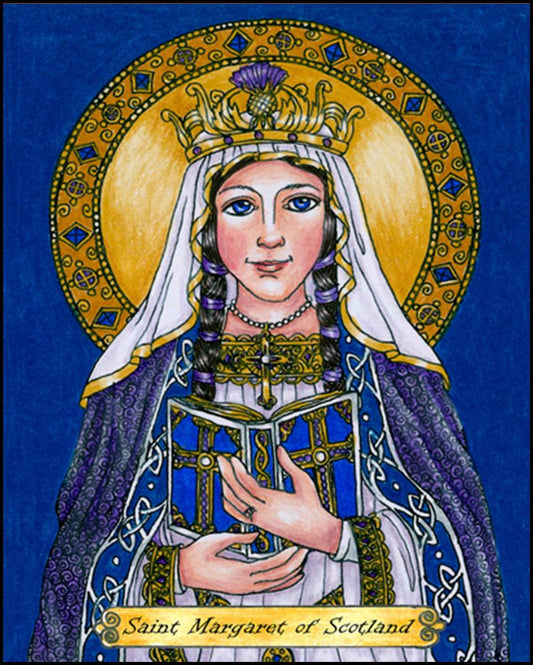 St. Margaret of Scotland - Wood Plaque