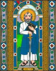 Wood Plaque - St. Paul by B. Nippert