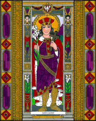 Wood Plaque - St. Casimir by B. Nippert