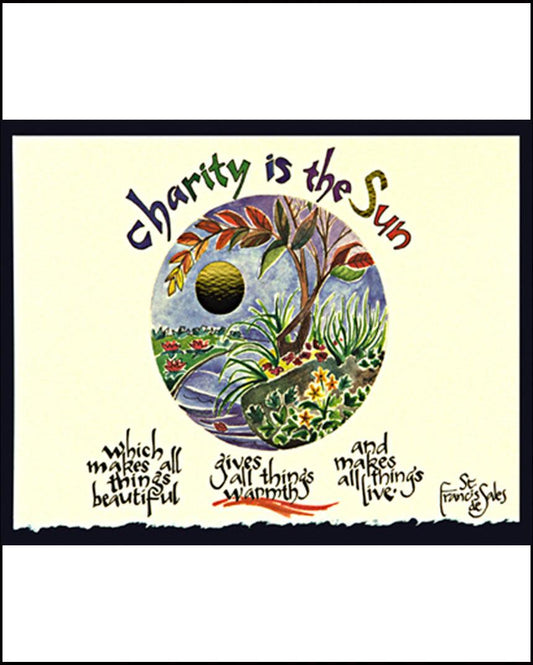 Charity is the Sun - Wood Plaque