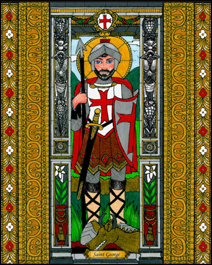 St. George of Lydda - Wood Plaque