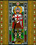 Wood Plaque - St. George of Lydda by B. Nippert