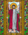 Wood Plaque - St. Simon the Apostle by B. Nippert