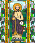 Wood Plaque - St. Luke the Evangelist by B. Nippert