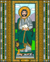 Wood Plaque - St. Mark by B. Nippert