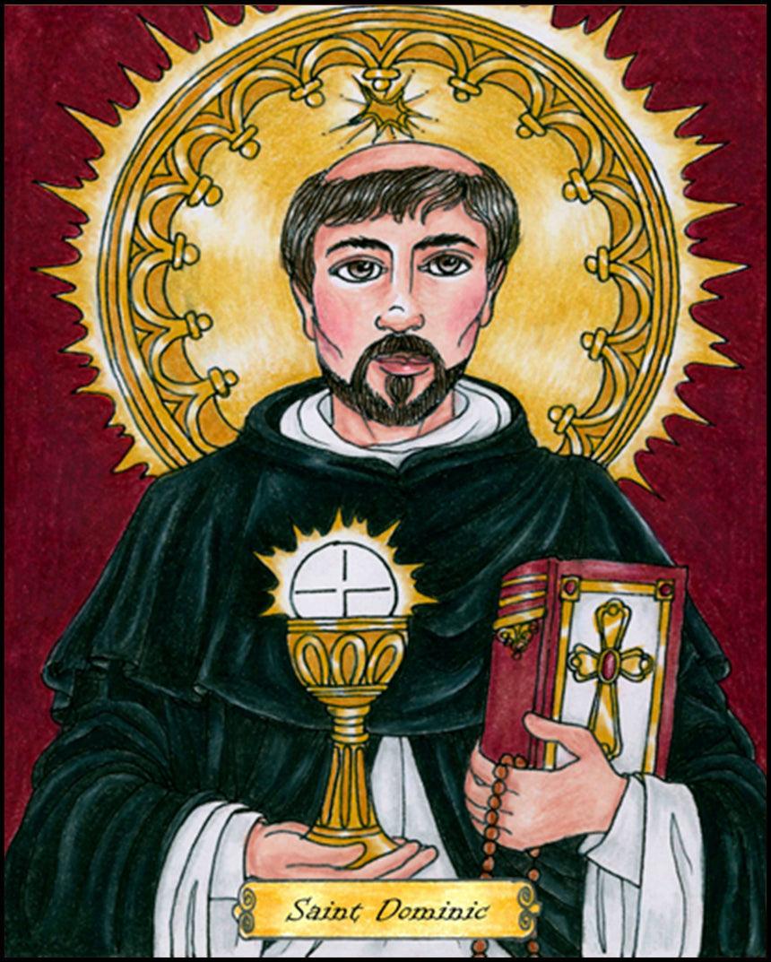 St. Dominic - Wood Plaque by Brenda Nippert - Trinity Stores