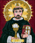 Wood Plaque - St. Dominic by B. Nippert