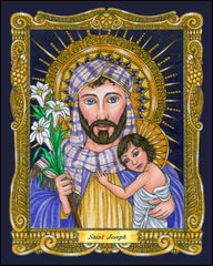 Wood Plaque - St. Joseph by B. Nippert