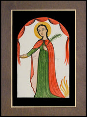 Wood Plaque Premium - St. Agatha by A. Olivas