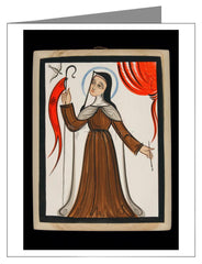 Custom Text Note Card - St. Teresa of Avila by A. Olivas